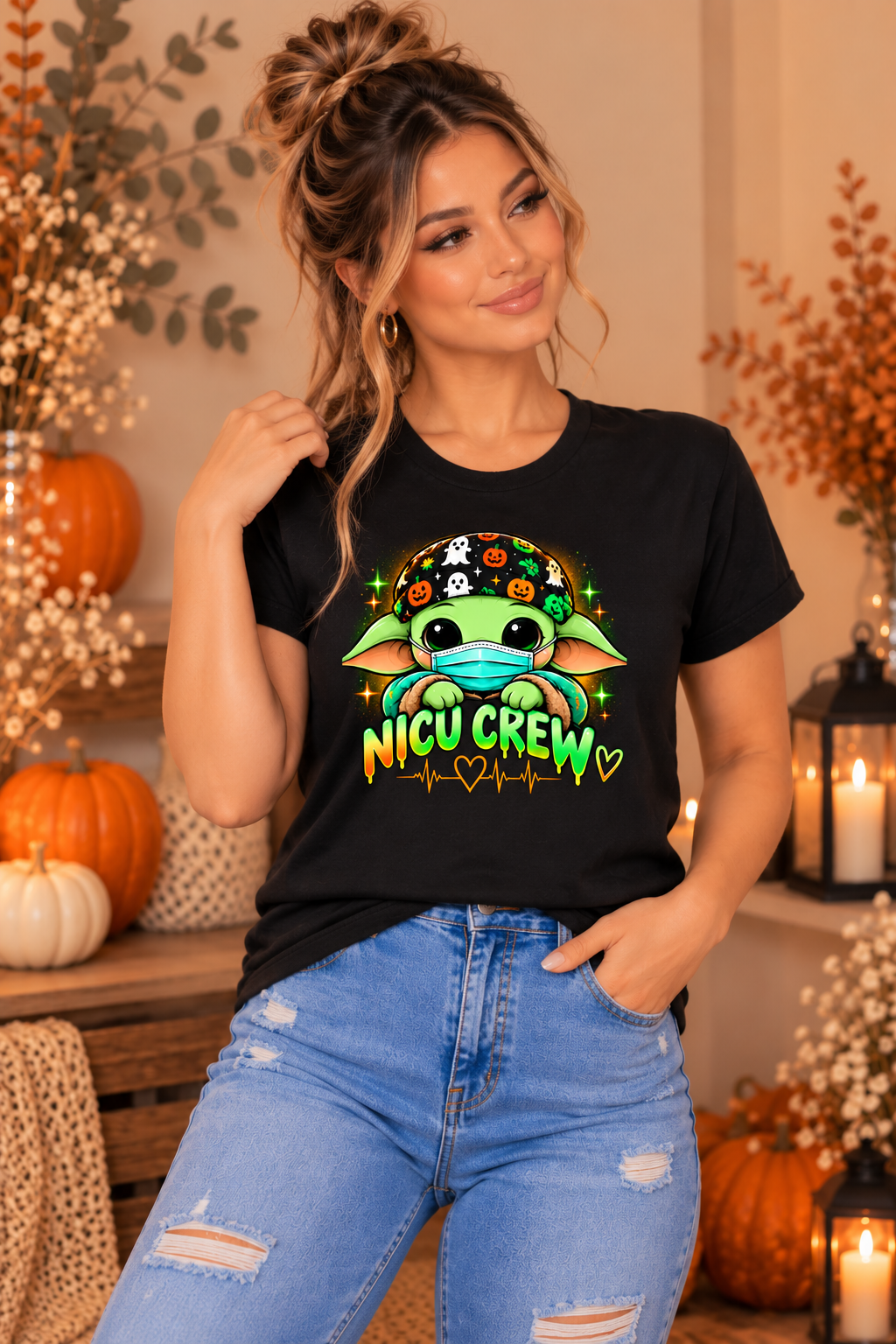NICU Crew Halloween Tee – Spooky Season NICU Nurse Shirt