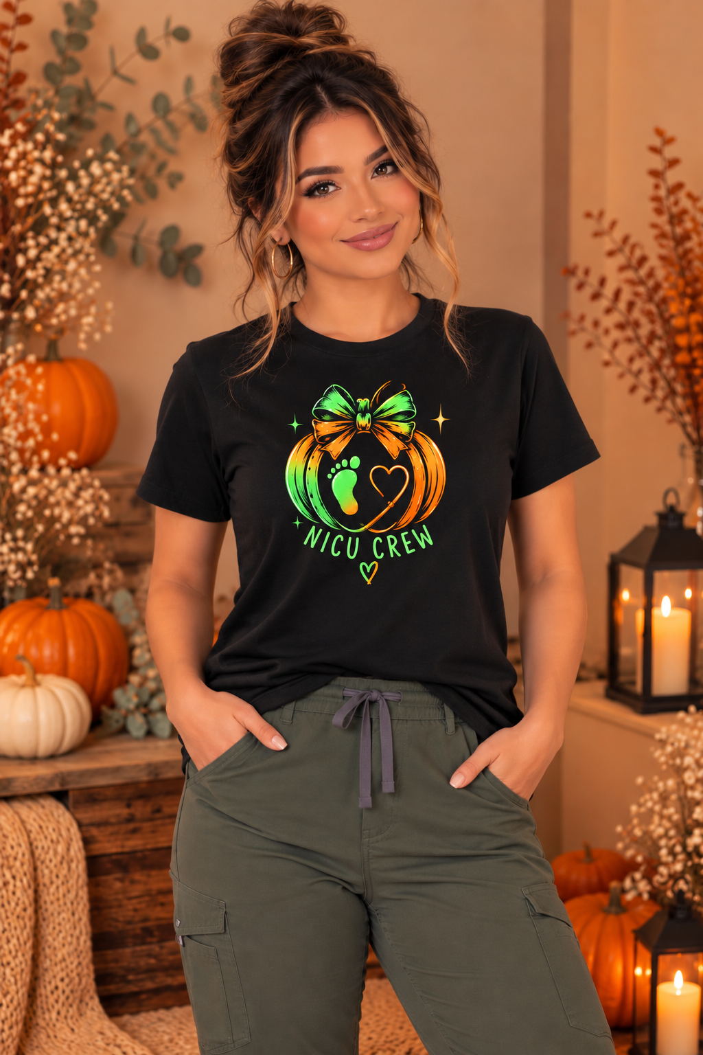 NICU Crew Pumpkin Tee – NICU Nurse Fall Shirt