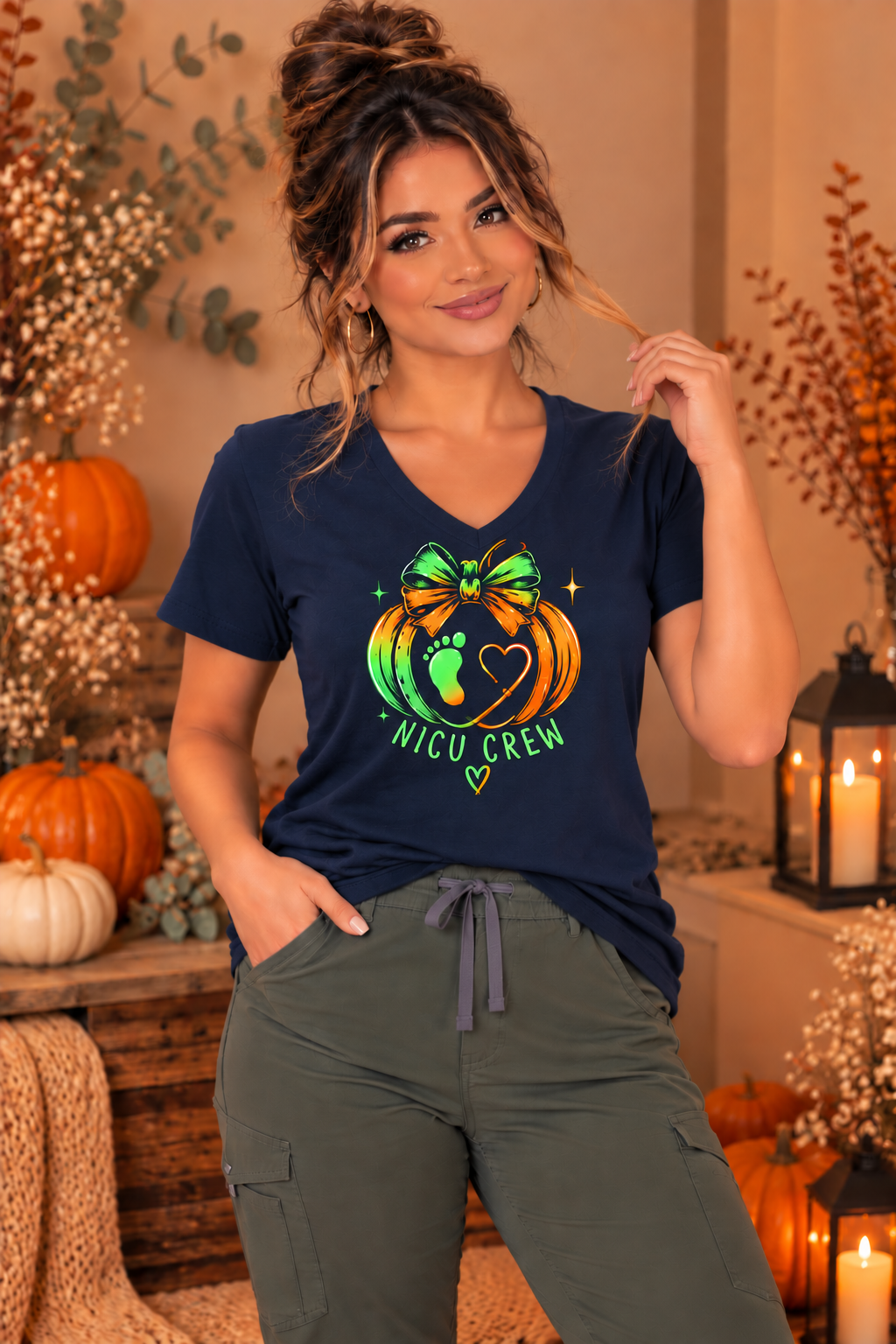 NICU Crew Pumpkin Tee – NICU Nurse Fall Shirt