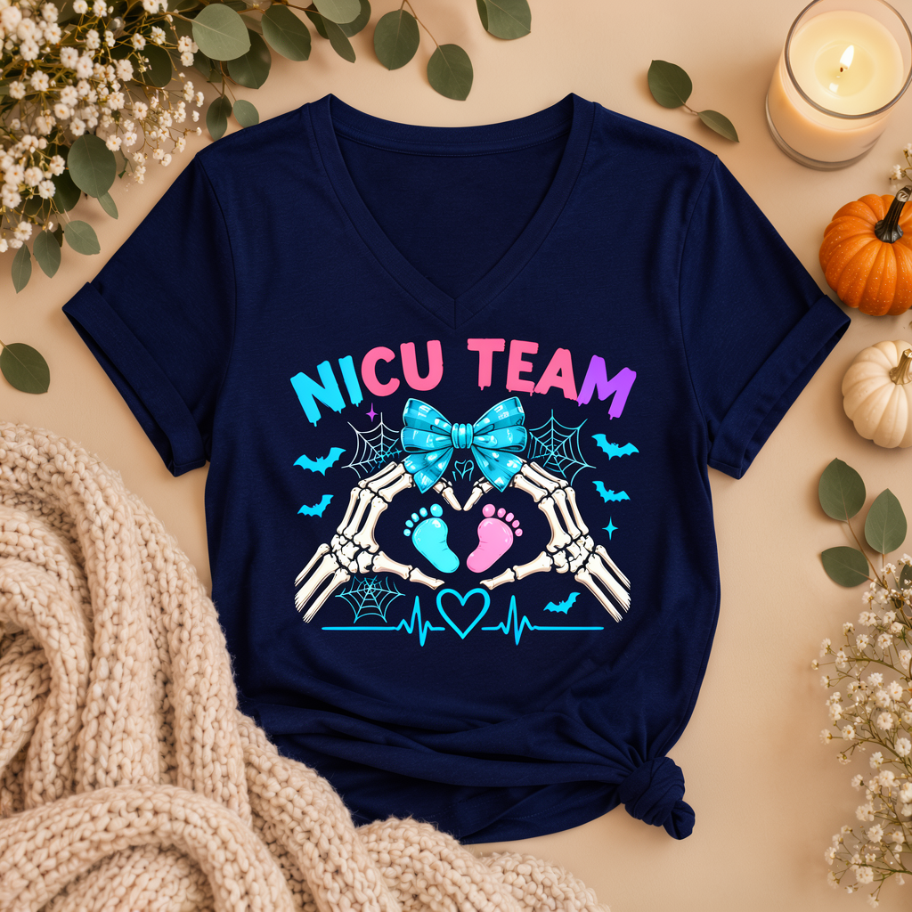 NICU Team Halloween Tee – Tiny Feet Nurse Shirt