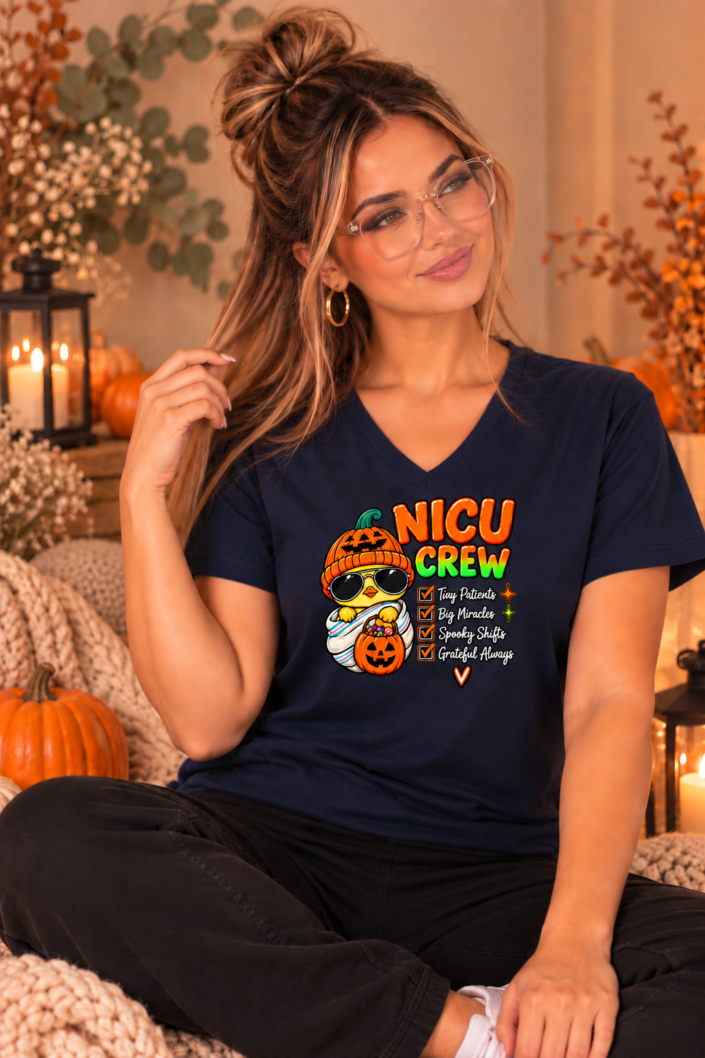 NICU Crew Halloween Checklist Tee – Tiny Patients, Big Miracles