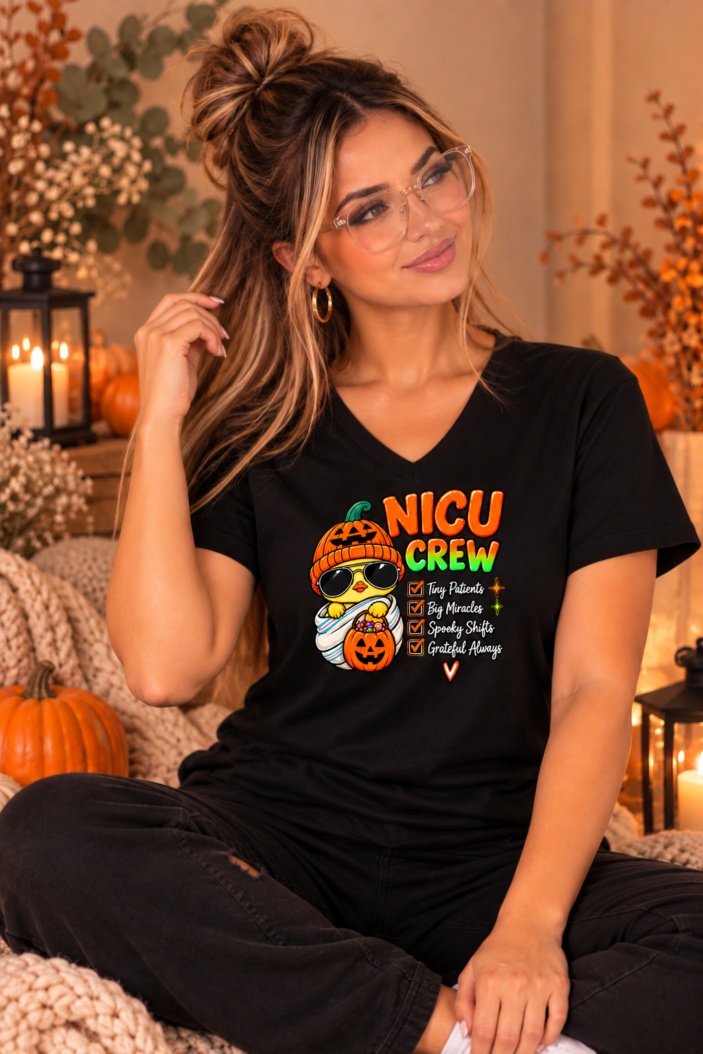 NICU Crew Halloween Checklist Tee – Tiny Patients, Big Miracles