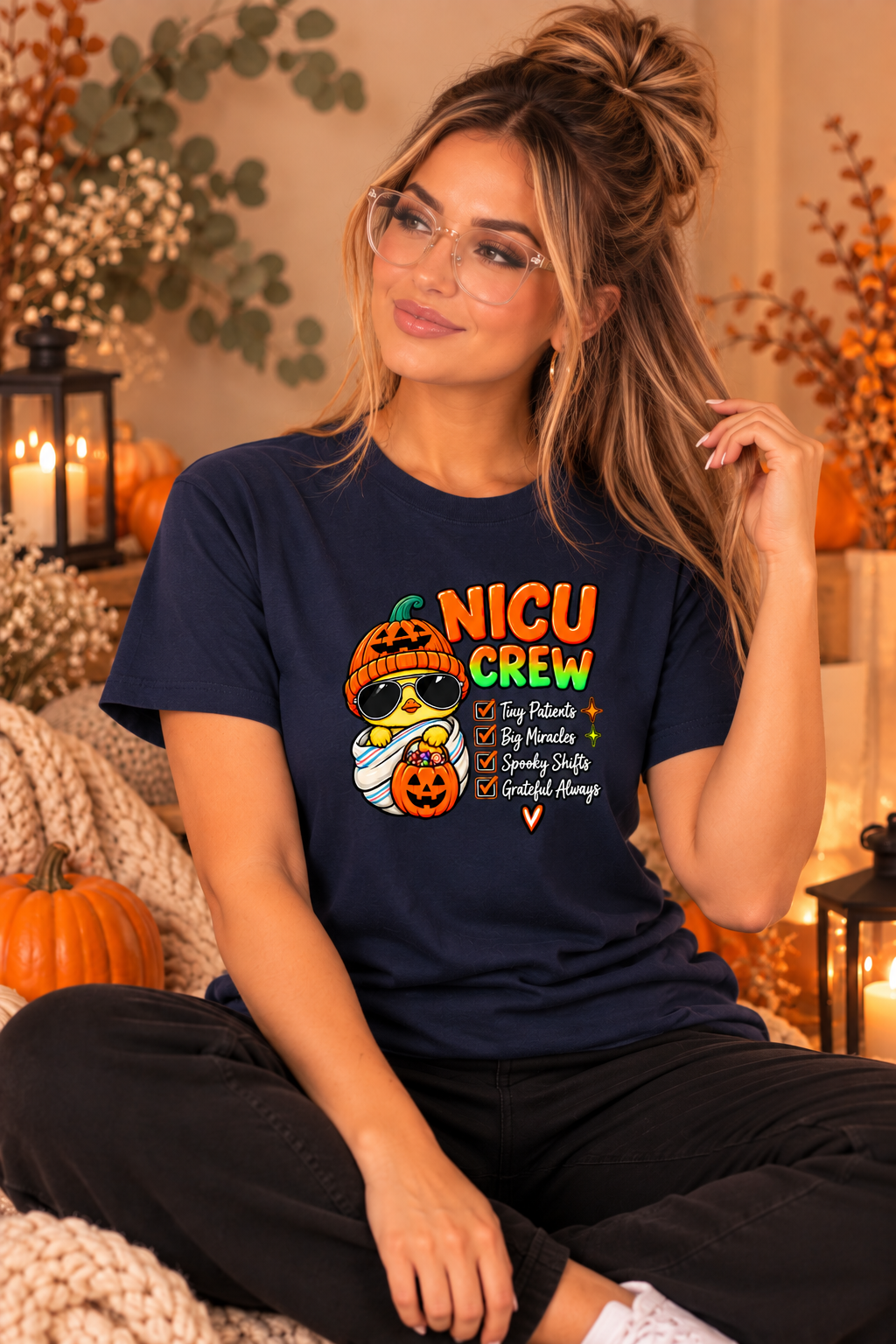 NICU Crew Halloween Checklist Tee – Tiny Patients, Big Miracles