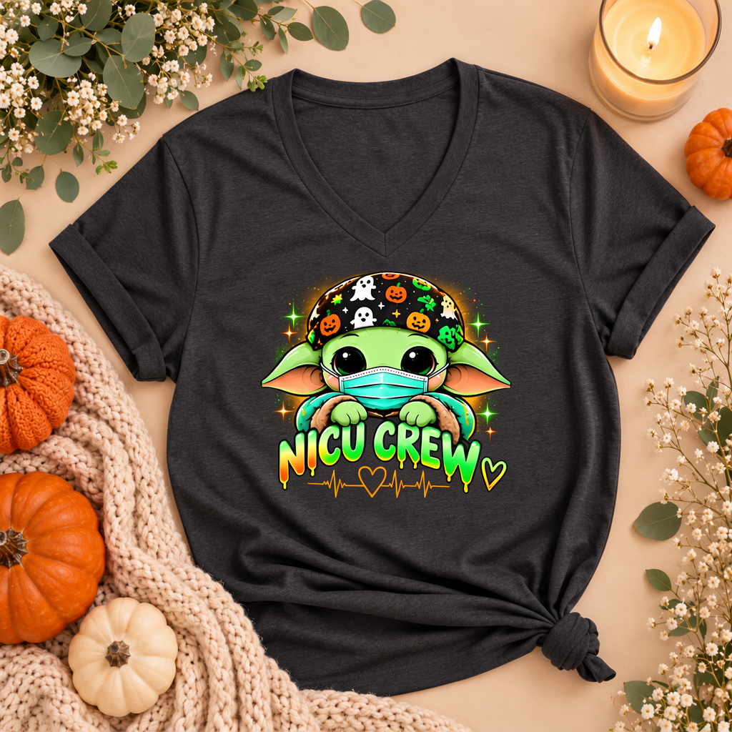 NICU Crew Halloween Tee – Spooky Season NICU Nurse Shirt
