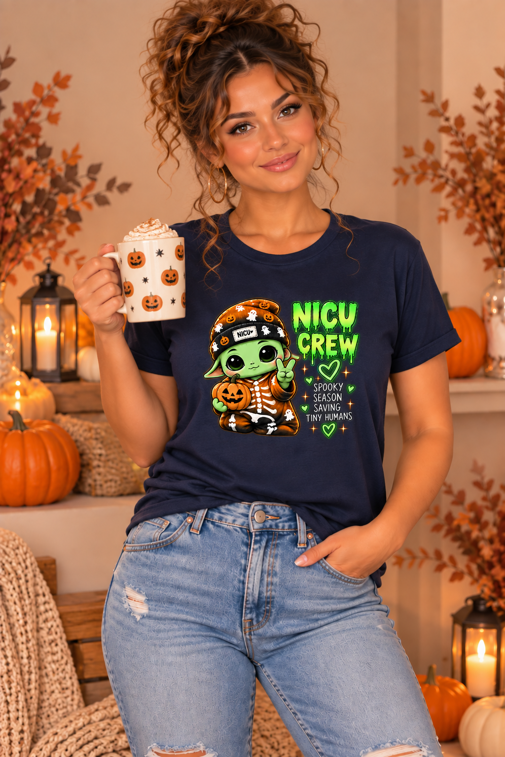 NICU Crew Spooky Season Tee – Saving Tiny Humans Halloween Shirt
