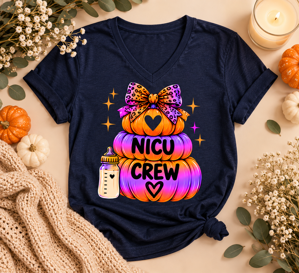 NICU Crew Pumpkin Tee – Halloween NICU Crew Shirt
