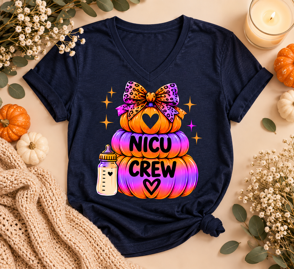 NICU Crew Pumpkin Tee – Halloween NICU Crew Shirt