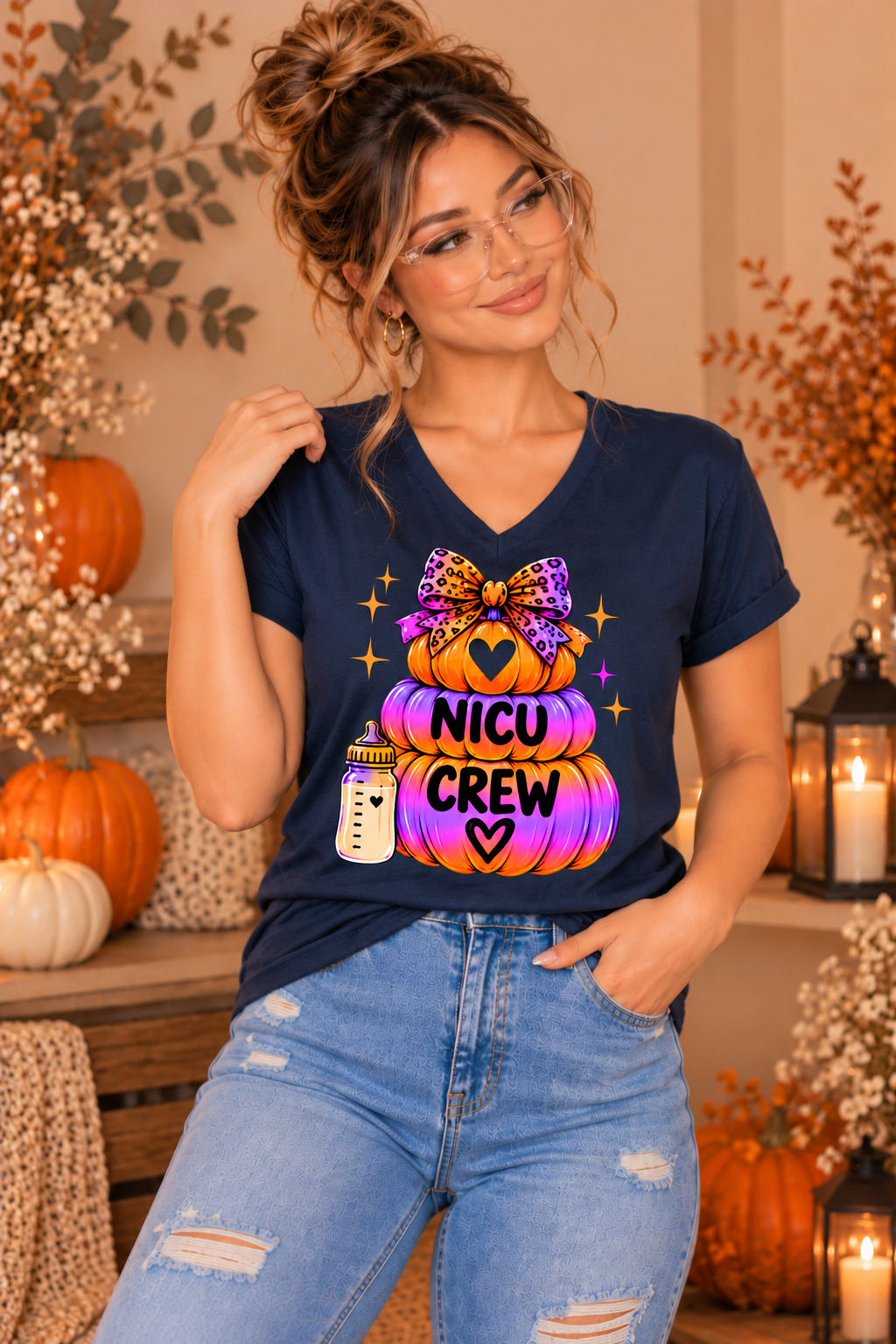 NICU Crew Pumpkin Tee – Halloween NICU Crew Shirt