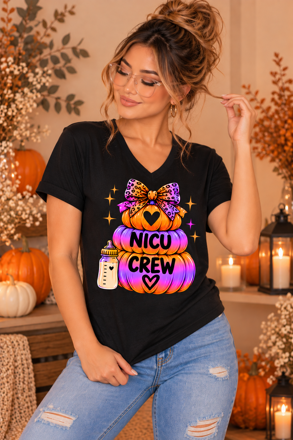 NICU Crew Pumpkin Tee – Halloween NICU Crew Shirt