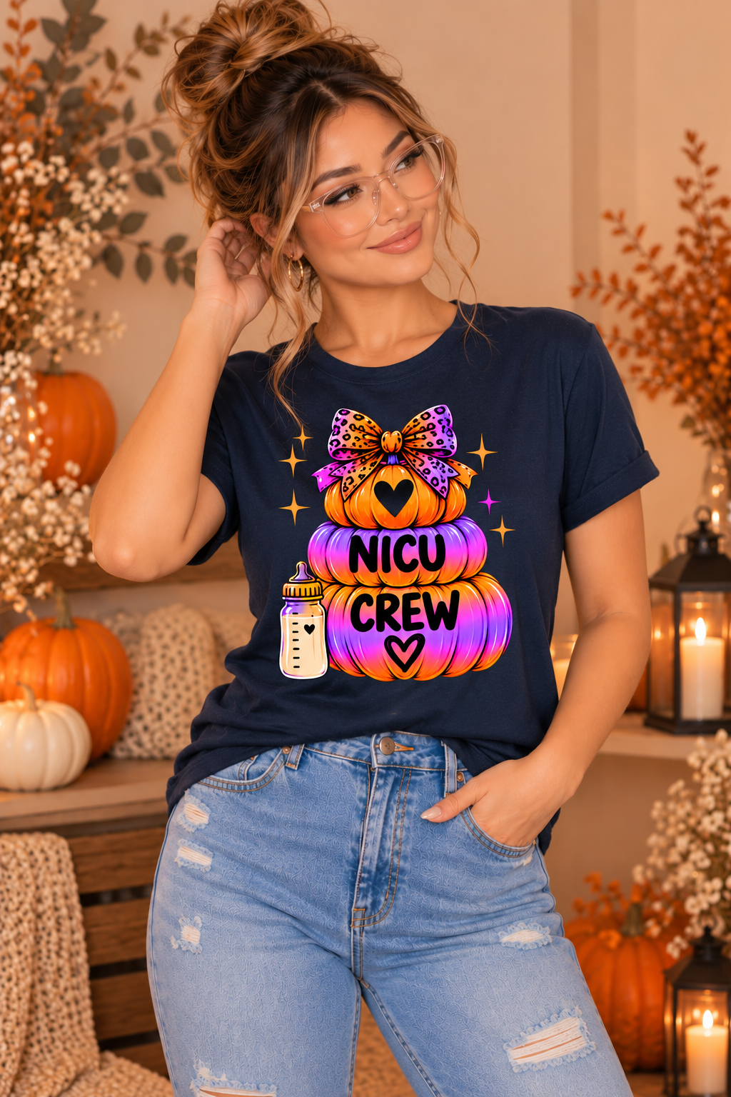 NICU Crew Pumpkin Tee – Halloween NICU Crew Shirt