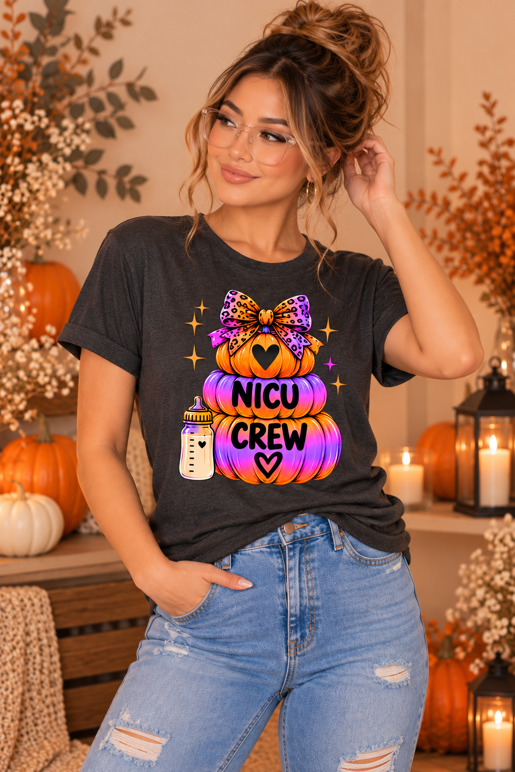 NICU Crew Pumpkin Tee – Halloween NICU Crew Shirt