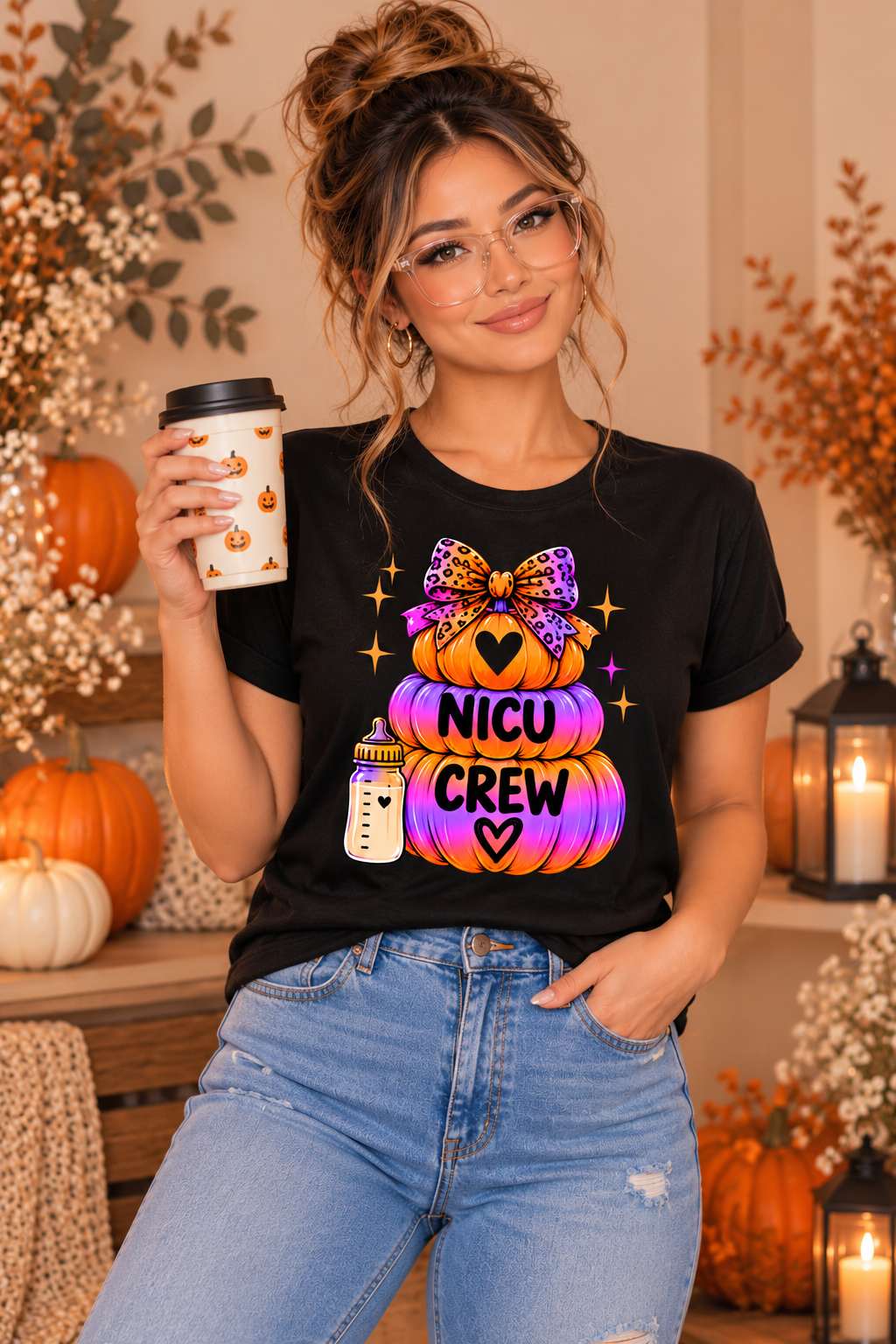 NICU Crew Pumpkin Tee – Halloween NICU Crew Shirt