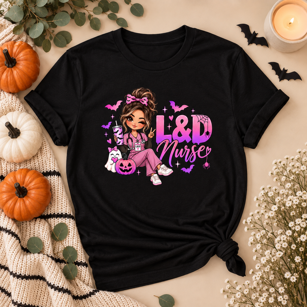 L&D Nurse Halloween Tee – Labor & Delivery Nurse Shirt