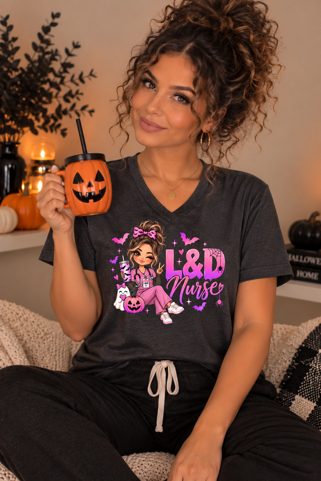 L&D Nurse Halloween Tee – Labor & Delivery Nurse Shirt