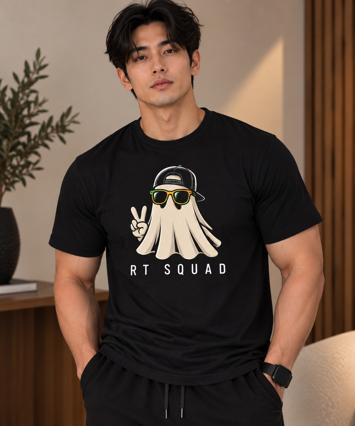 RT Squad Cool Ghost Unisex Tee | Respiratory Therapist Halloween Shirt