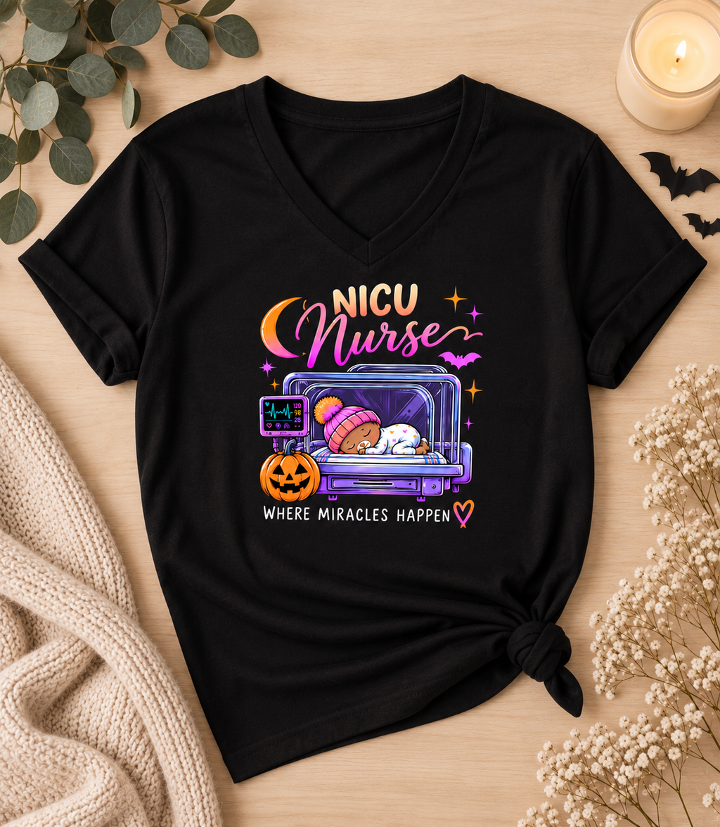 NICU Nurse Halloween Tee – Where Miracles Happen