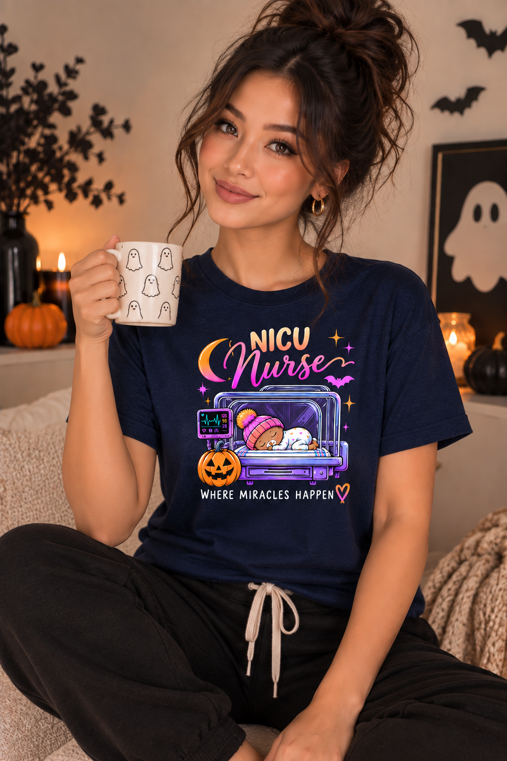 NICU Nurse Halloween Tee – Where Miracles Happen