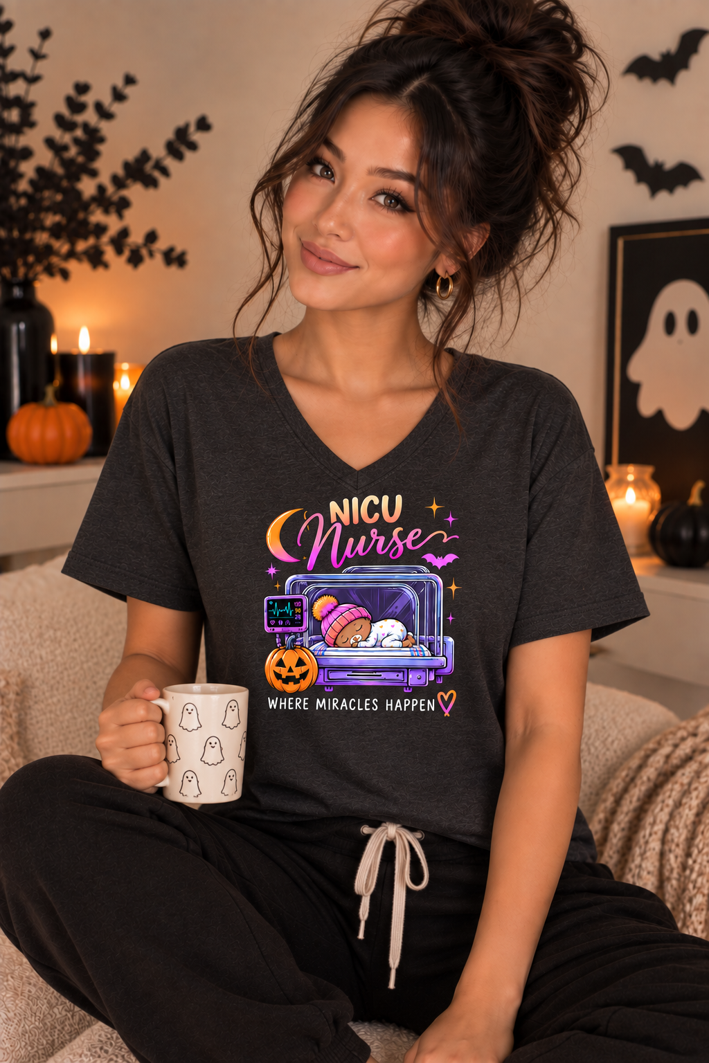 NICU Nurse Halloween Tee – Where Miracles Happen