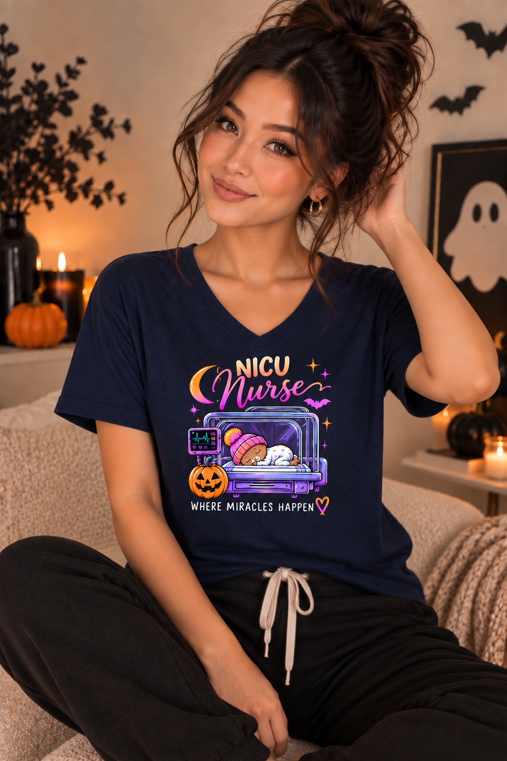 NICU Nurse Halloween Tee – Where Miracles Happen