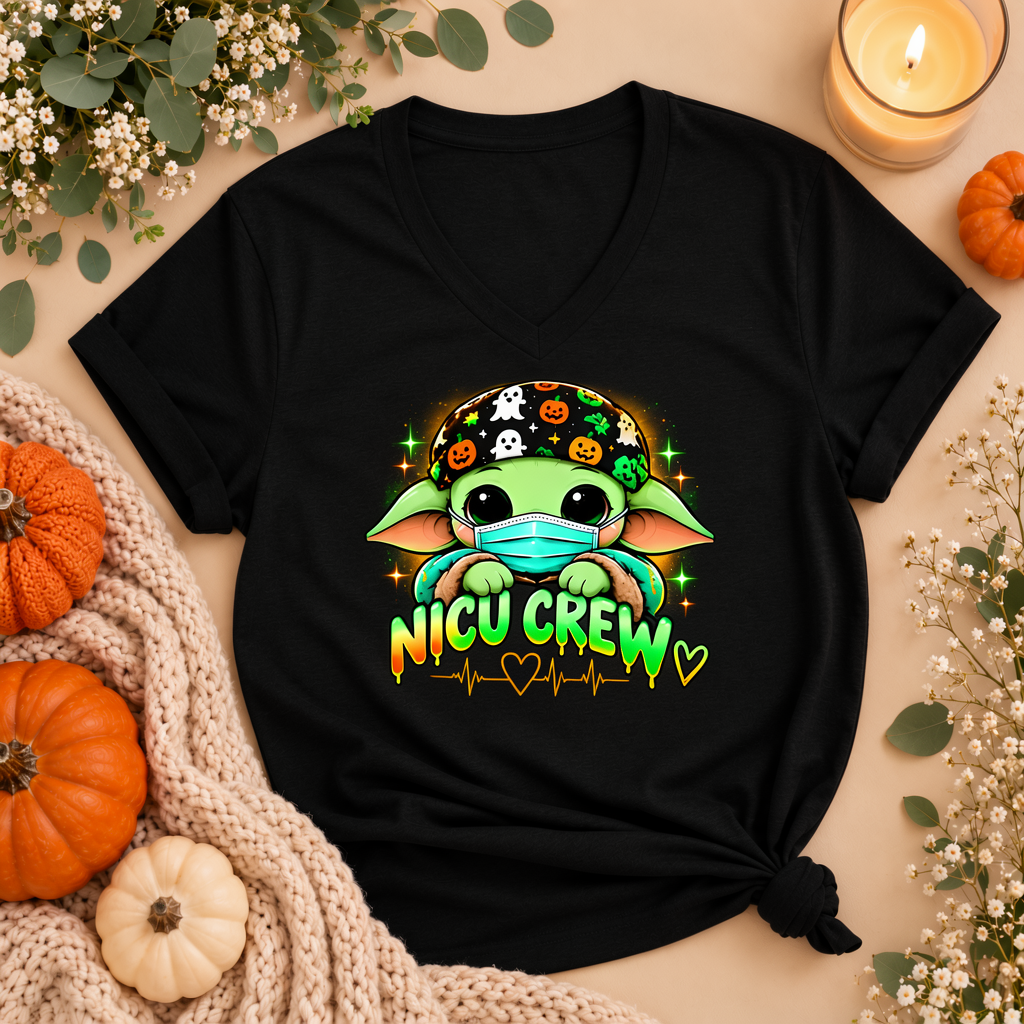 NICU Crew Halloween Tee – Spooky Season NICU Nurse Shirt