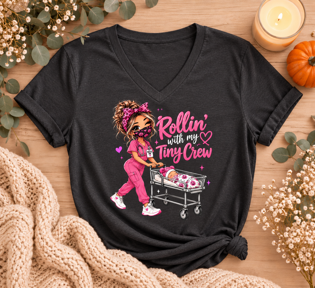 Rollin’ With My Tiny Crew NICU Halloween Tee
