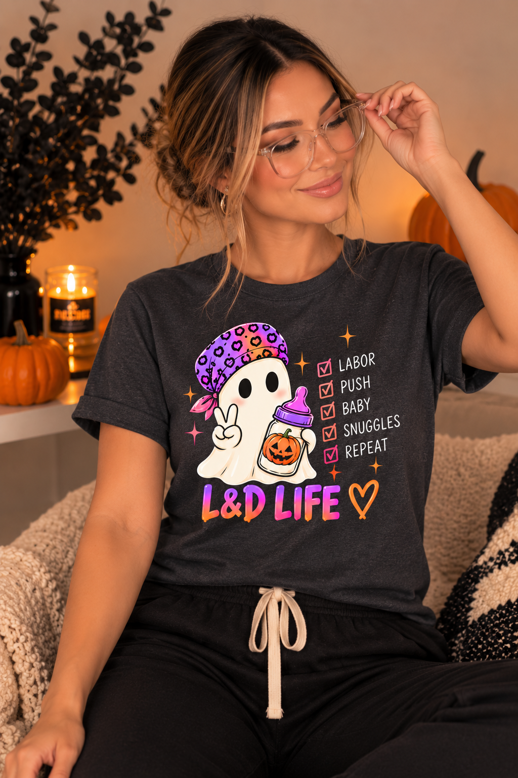 L&D Life Halloween Tee – Labor & Delivery Nurse Shirt