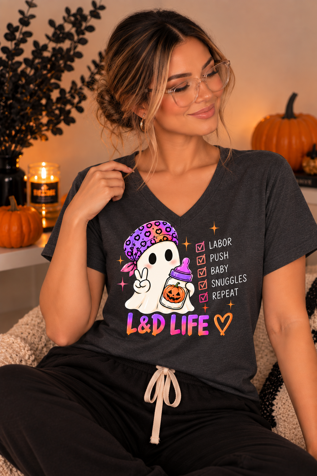 L&D Life Halloween Tee – Labor & Delivery Nurse Shirt