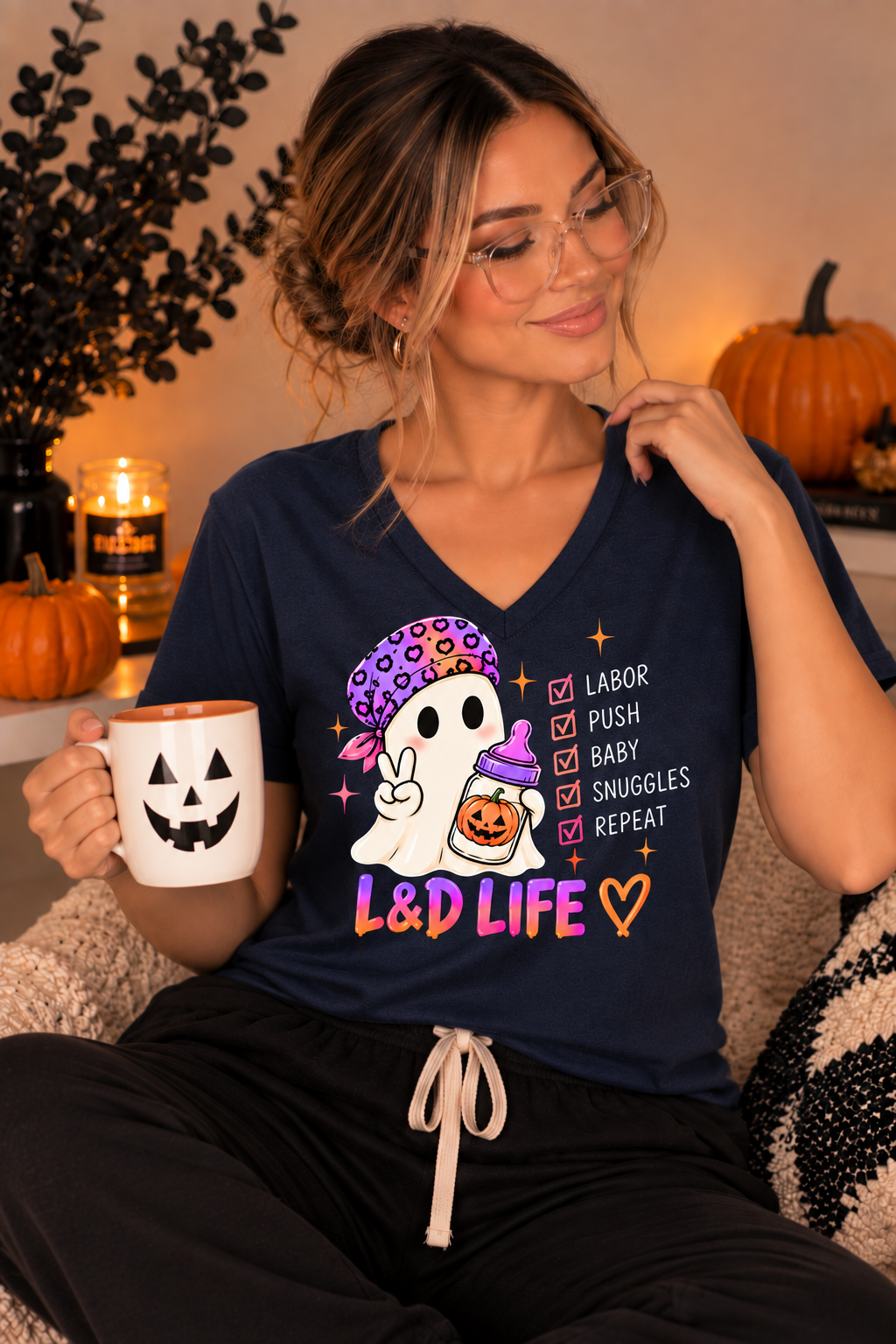 L&D Life Halloween Tee – Labor & Delivery Nurse Shirt