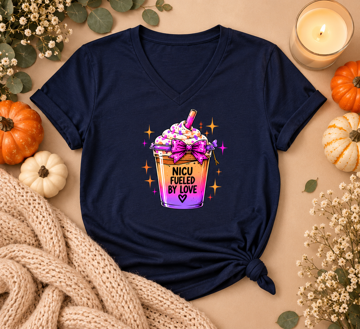 NICU Fueled by Love Tee – NICU Nurse Shirt