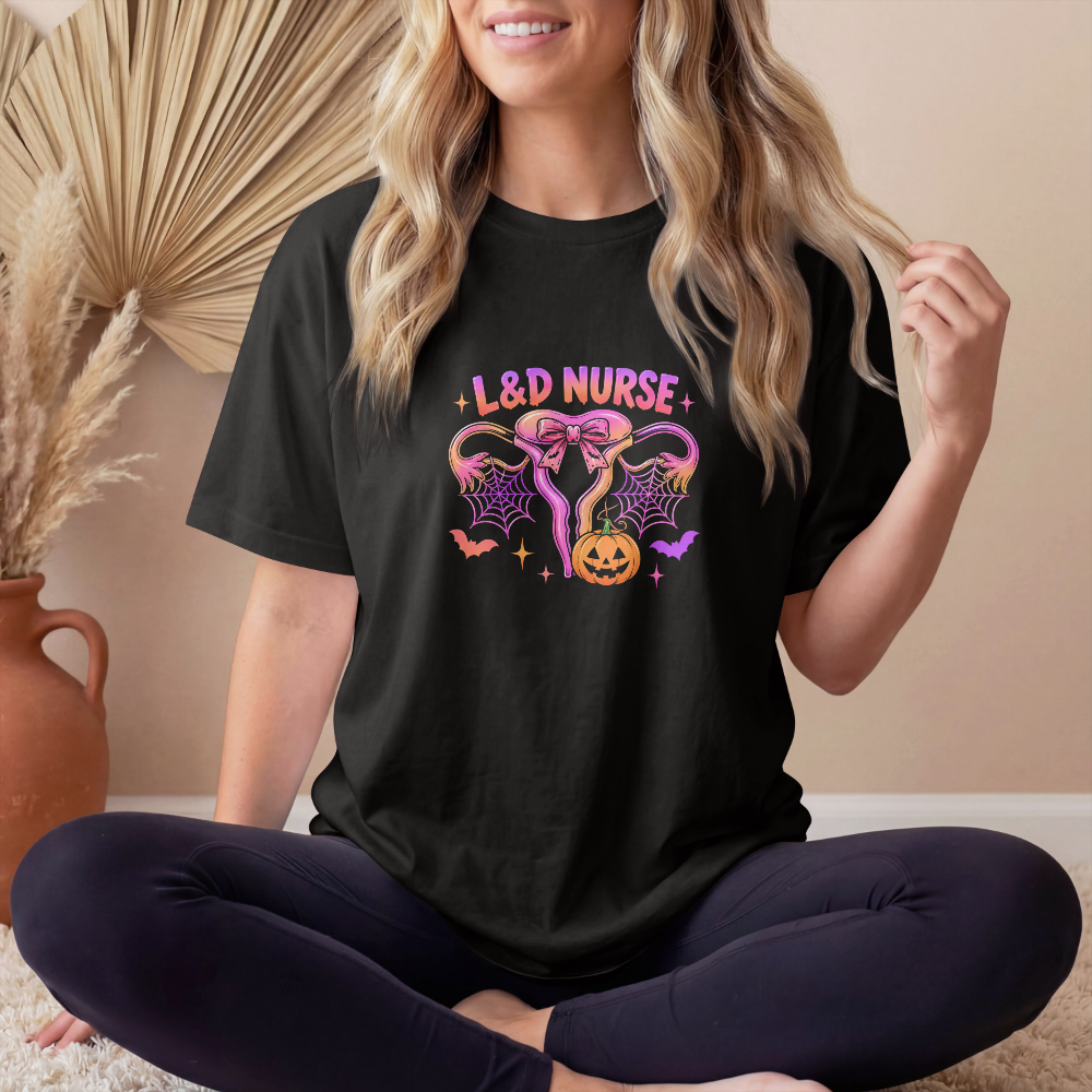 L&D Nurse Halloween Tee – Labor & Delivery Nurse Shirt