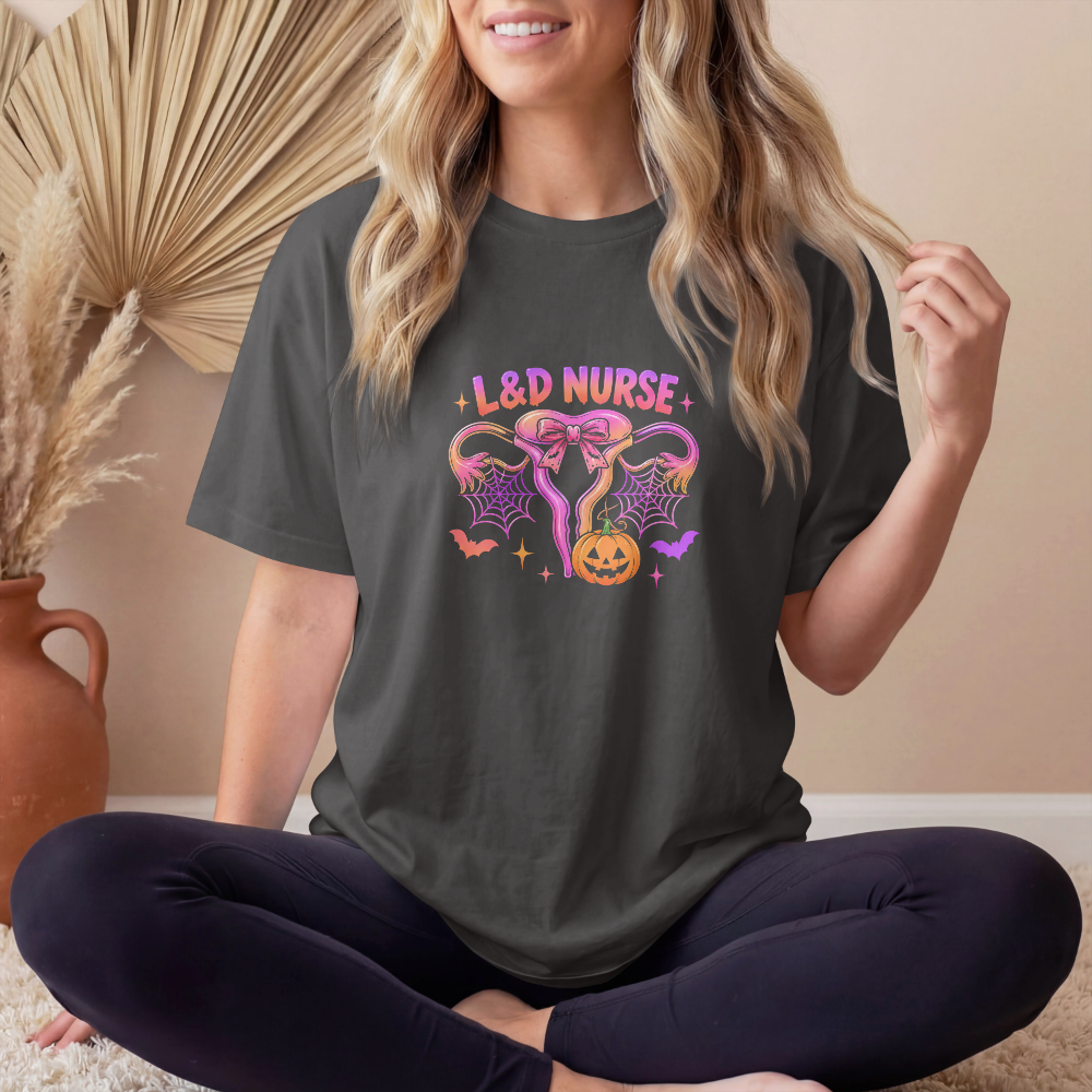 L&D Nurse Halloween Tee – Labor & Delivery Nurse Shirt