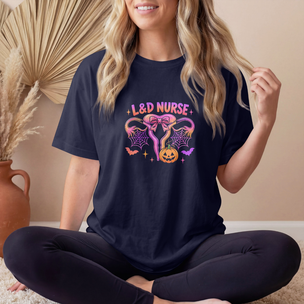 L&D Nurse Halloween Tee – Labor & Delivery Nurse Shirt