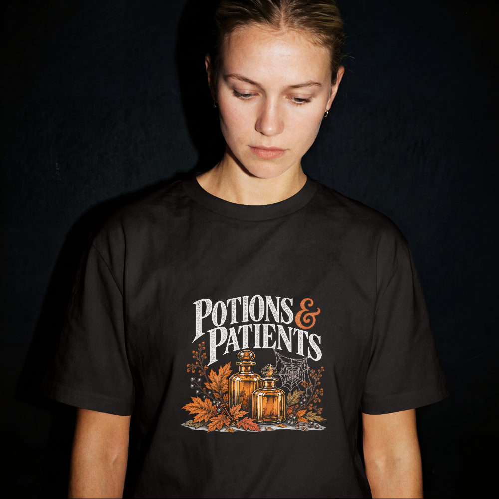 Potions & Patients Halloween Healthcare Tee