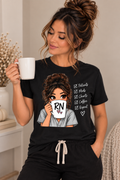 Patients, Meds, Charts, Coffee, Repeat RN Tee | Cute Nurse Shirt