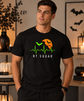 RT Squad Halloween Heartbeat Tee | Respiratory Therapist Halloween Shirt | Spooky RT Unisex T-Shirt
