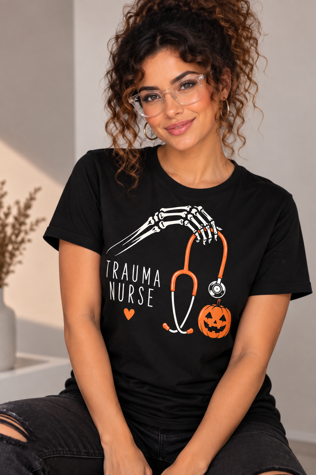 Trauma Nurse Halloween Tee | Spooky Season Nurse Shirt