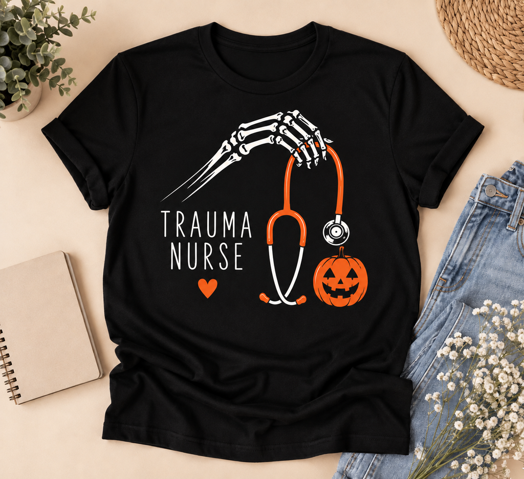 Trauma Nurse Halloween Tee | Spooky Season Nurse Shirt