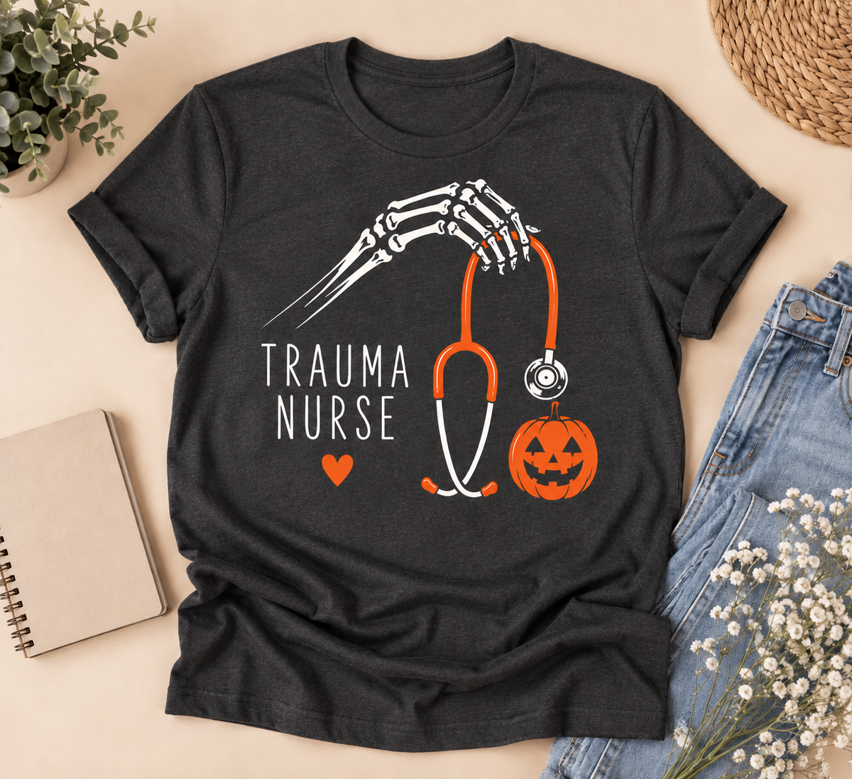Trauma Nurse Halloween Tee | Spooky Season Nurse Shirt