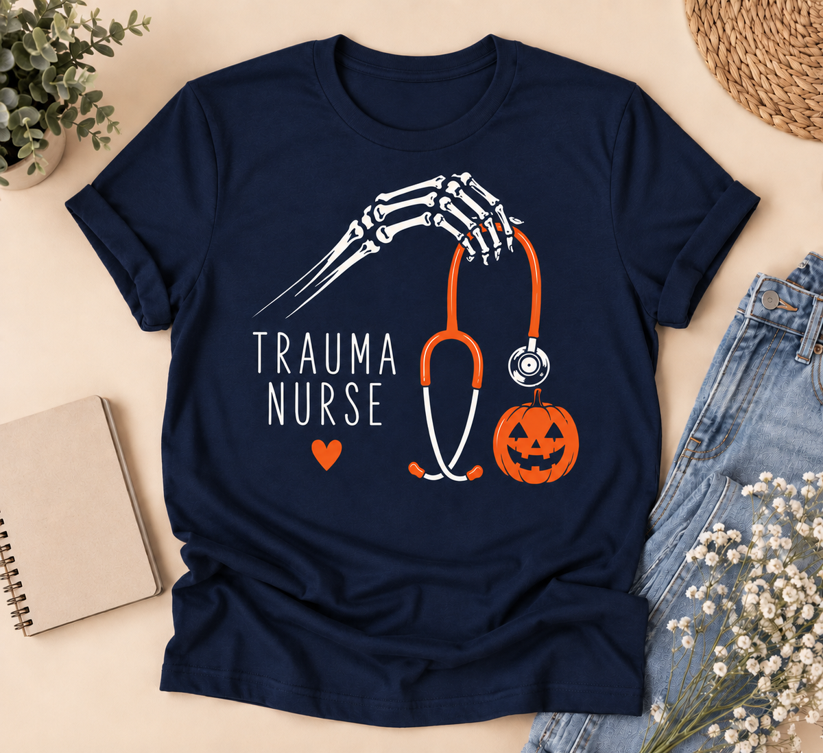 Trauma Nurse Halloween Tee | Spooky Season Nurse Shirt