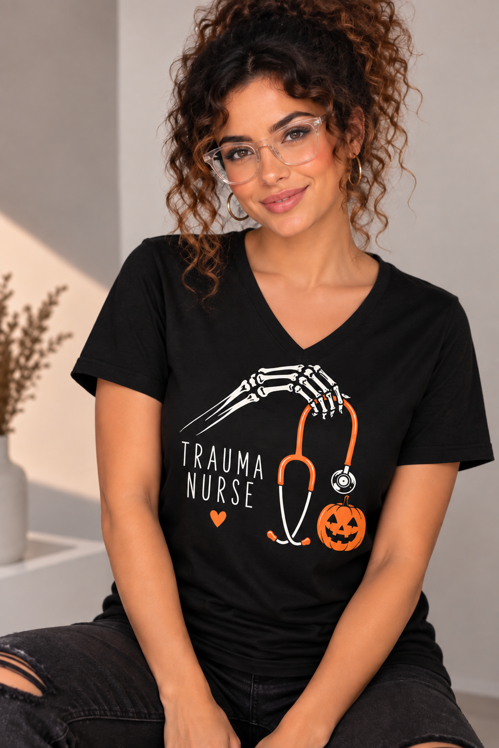 Trauma Nurse Halloween Tee | Spooky Season Nurse Shirt
