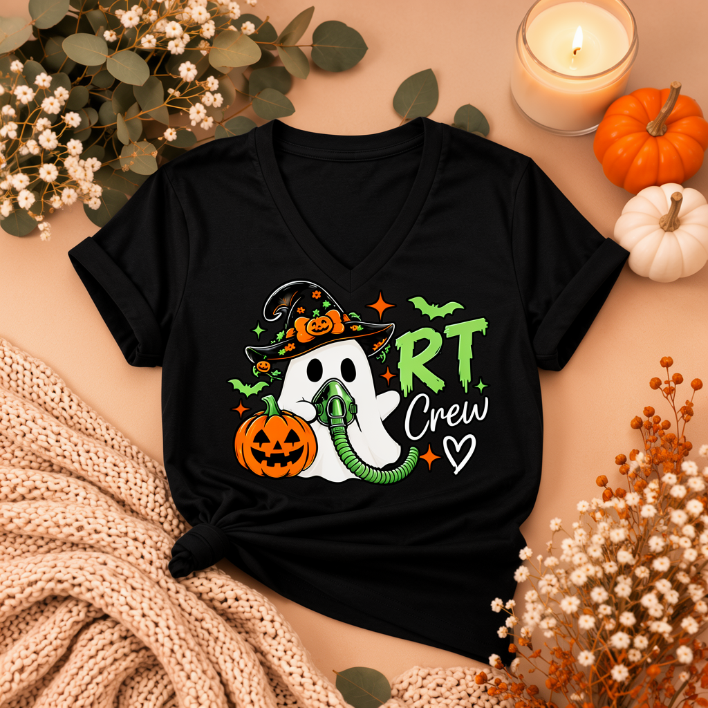 RT Crew Halloween Tee – Respiratory Therapist Fall Shirt